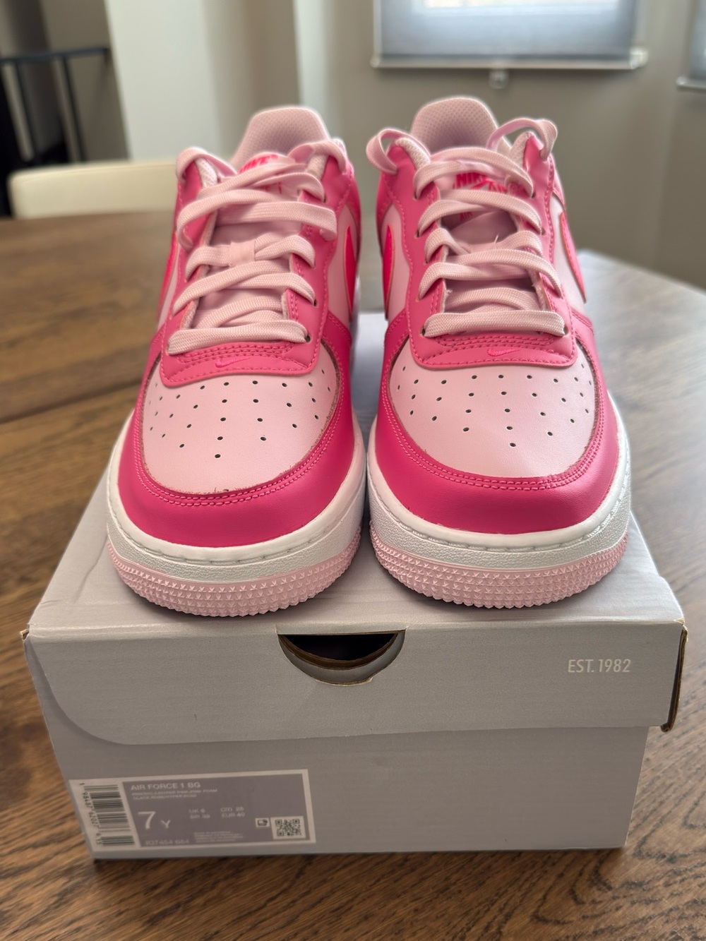 Nike Air Force 1 Low BG Pink Foam/Pinksicle Sneakers Style size 7Y or 8.5 W